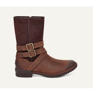 UGG Lorna Boot - Brown Leather - Size 9.5